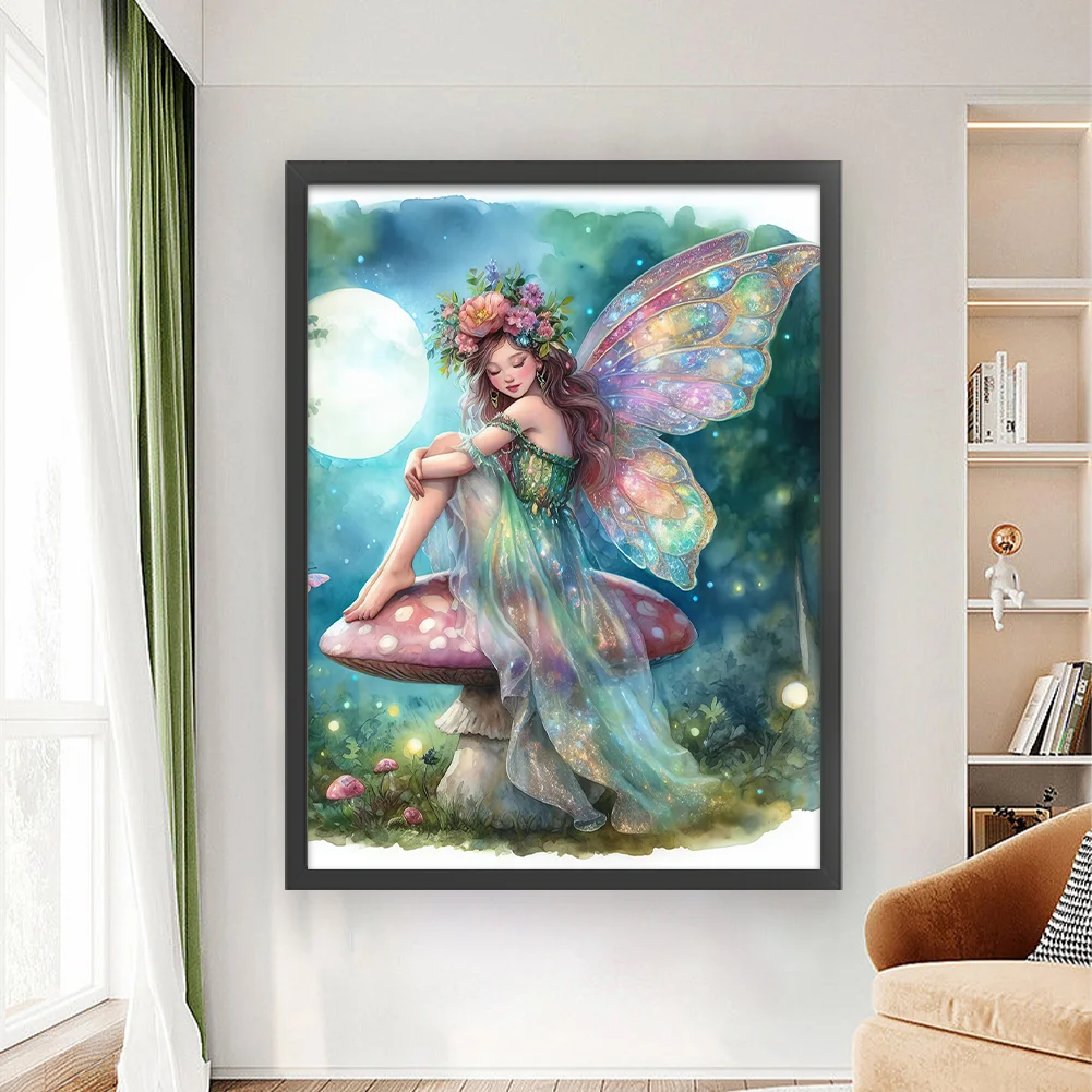 11CT Full Stamped Cross Stitch - Fairy Mushrooom(Canvas|50*65CM)