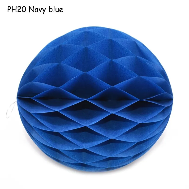 1Pcs 2 -12 Chinese Round Hanging Paper Honeycomb Flowers Balls Crafts Party Wedding Home DIY Decoration Paper Lantern Pompom