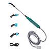 31 Inch Battery Powered Sprayer Wand Rechargeable Electric Sprayer Telescopic Wand with Hose 3 Mist Nozzles for Lawn and Garden