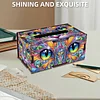 Wooden Diamond Painting Tissue Box for Home and Office Decoration (ZJH024)