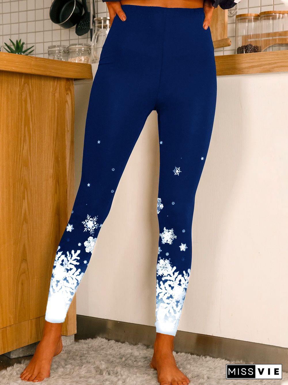 Plus size Christmas Skinny Leggings Leggings