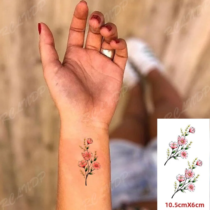 Waterproof Temporary Tattoo Sticker Feather Arrow Compass Element Fake Tatto Flash Tatoo Small Body Art for Kids Men Women