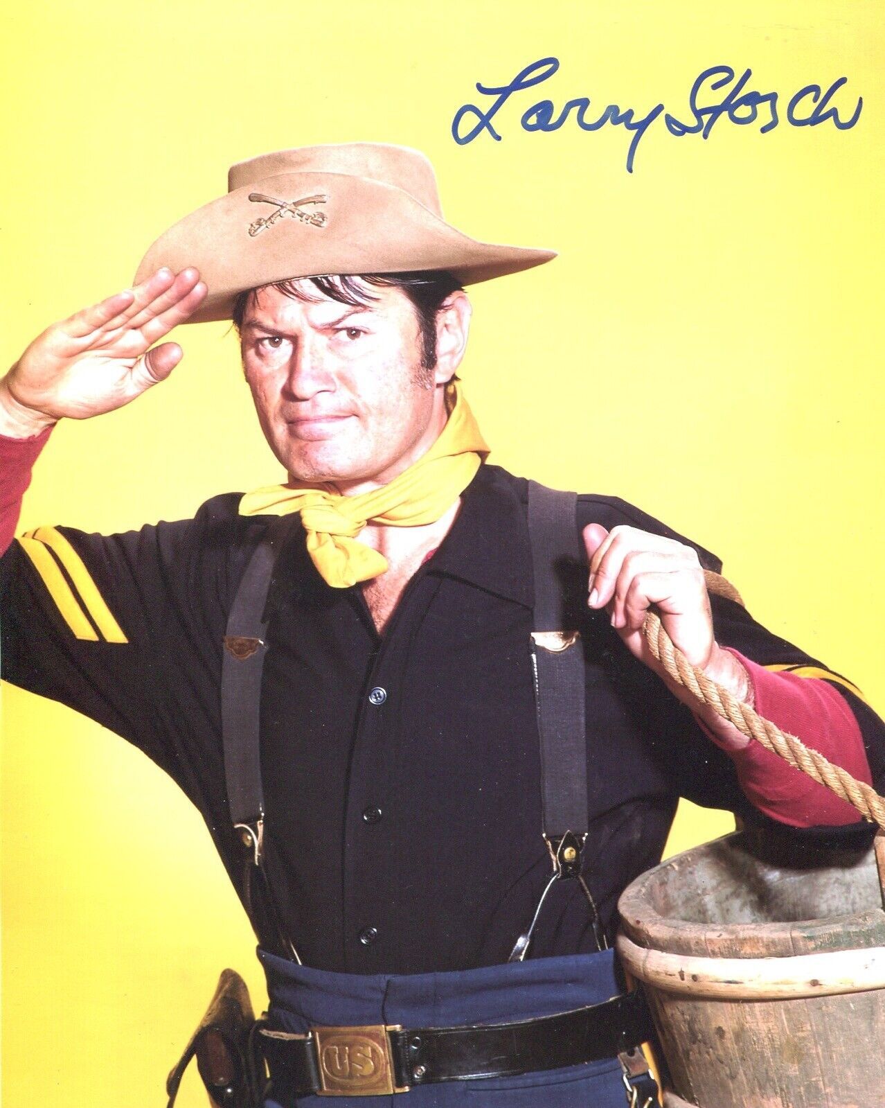 Actor Larry Storch signed F TROOP comedy series 8x10 Photo Poster painting