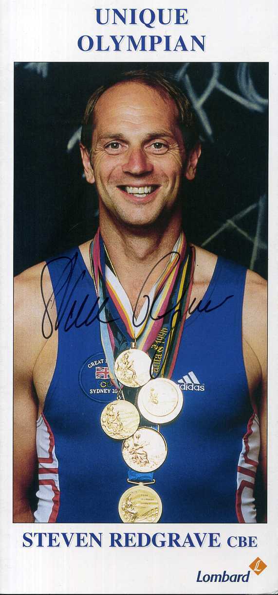 STEVE REDGRAVE Signed Photo Poster paintinggraph - former GB Rowing Olympics Champion - Preprint