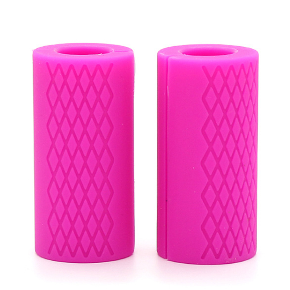 

1 Pair Barbell Bar Dumbbell Kettlebell Fat Grips Thick Handle Pad, Pink, 501 Original