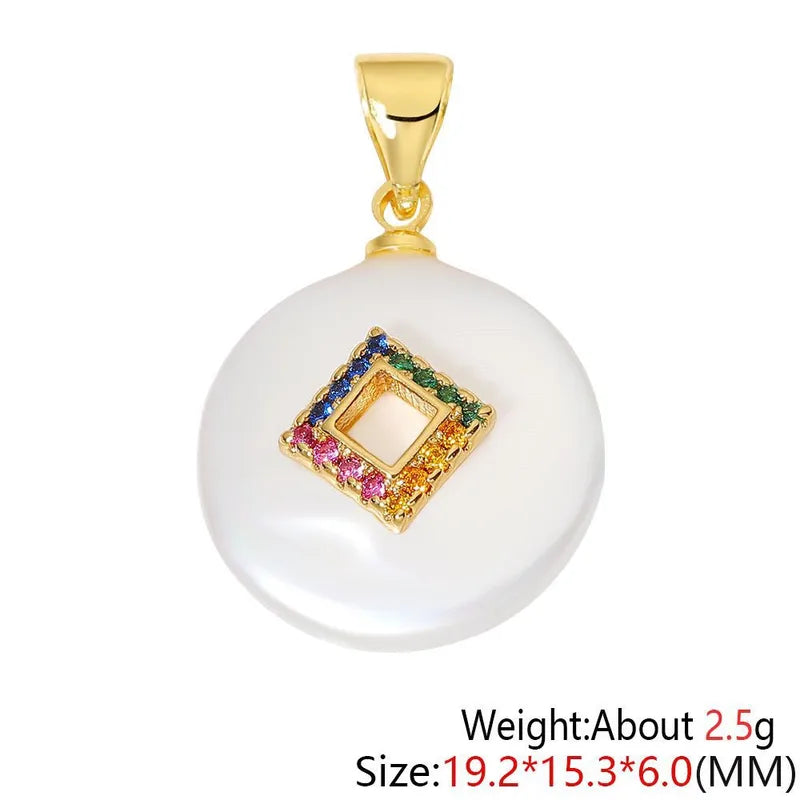 1 Piece 15.3*19.2mm Copper Zircon Heart Shape Eye Crab Pendant Jewelry Accessories