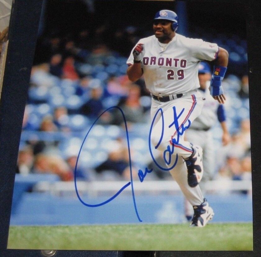 Joe Carter Toronto Blue Jays SIGNED 8x10 Photo Poster painting COA Autographed Baseball MLB