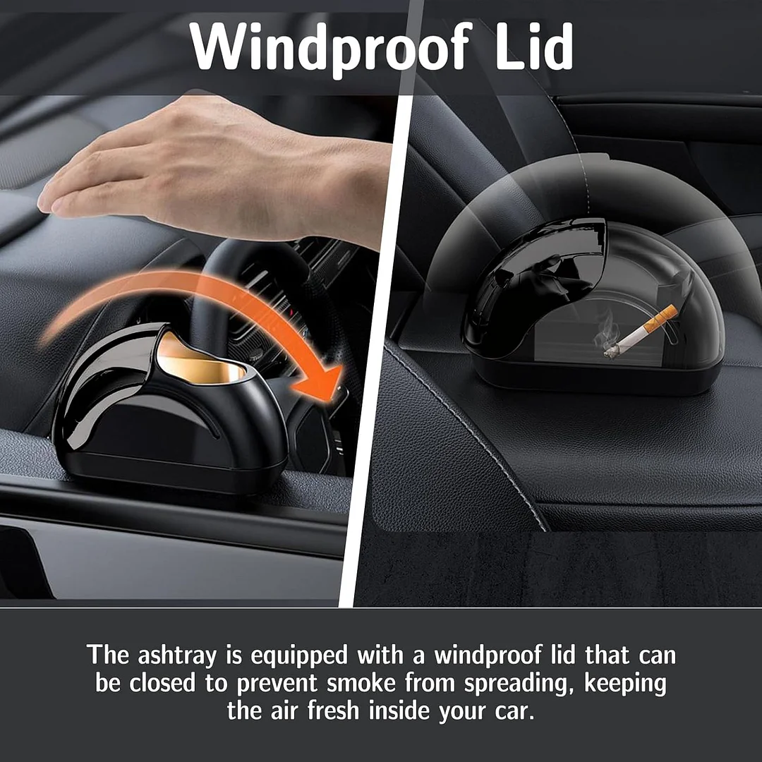 Car Ashtray with Lid-late model Car door Automotive Ashtray,Portable Ash Tray for Car