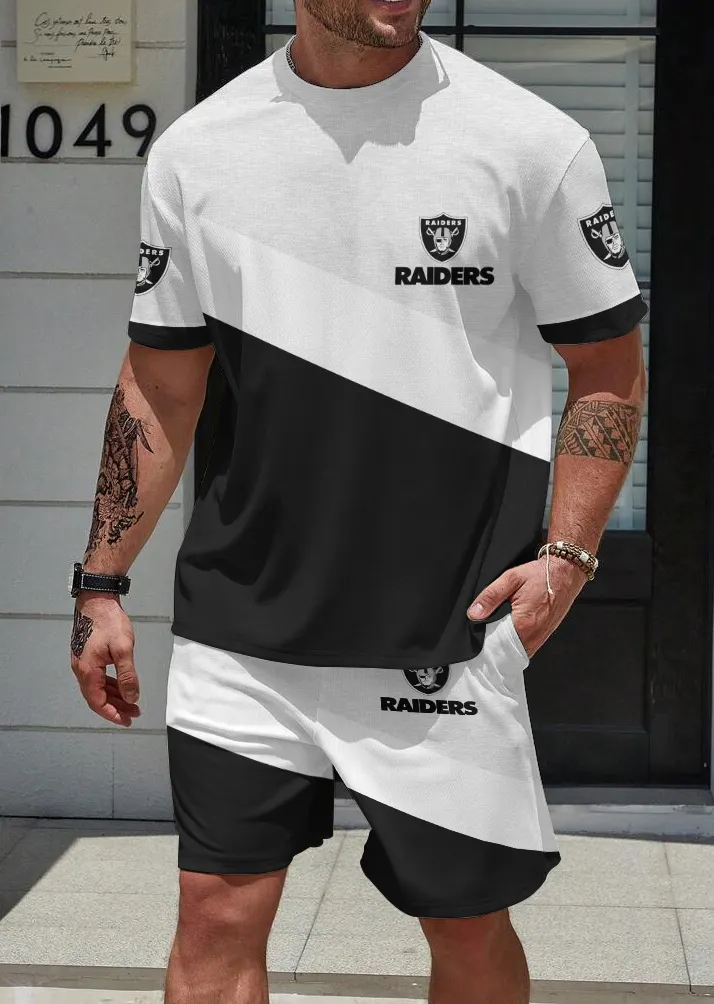 Las Vegas Raiders Limited Edition Top And Shorts Two-Piece Suits