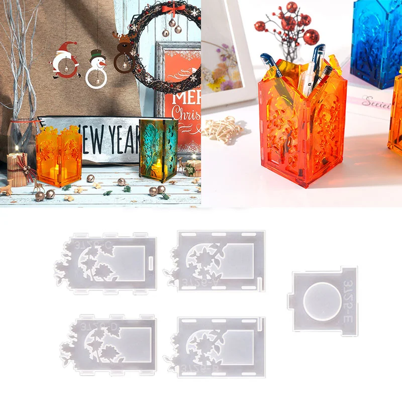 Spring Themed Candle Holder Silicone Resin Mold