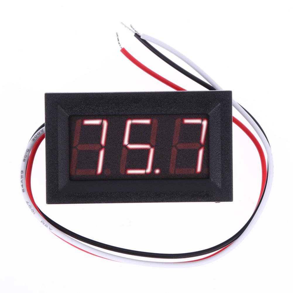 

Mini Red Blue Green LED DC 0-100V Voltmeter Gauge Voltage Volt Panel Meter, 501 Original