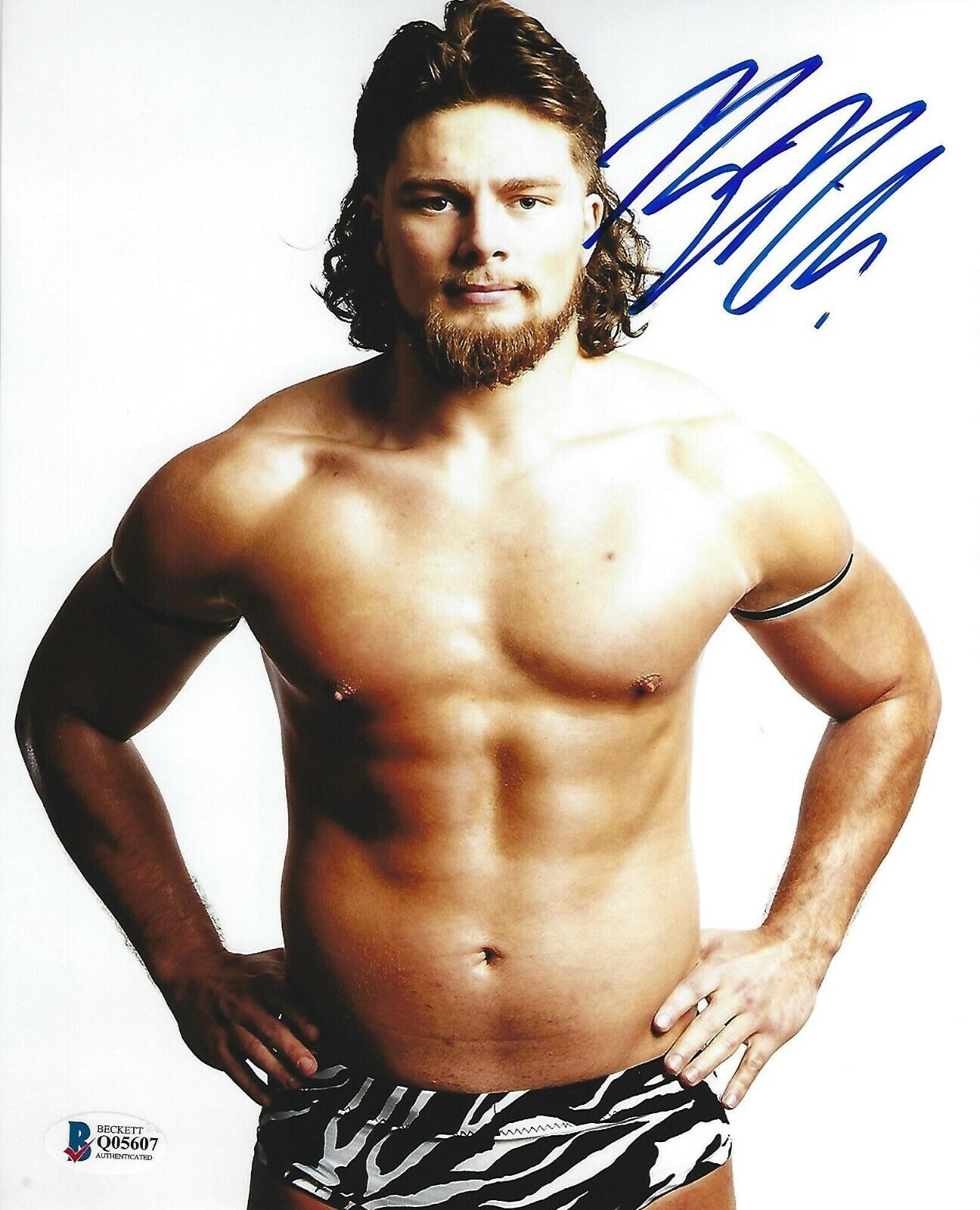 Brian Pillman Jr Signed 8x10 Photo Poster painting BAS Beckett COA AEW MLW New Hart Foundation 1