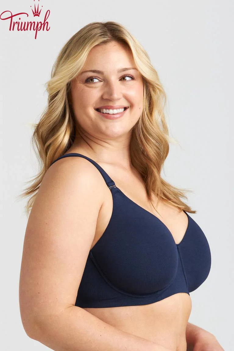 Triumph - (4 peças) Soutien de algodão com armação