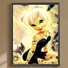 Dessin anim&eacute; elfe complet bricolage 5D rond pierres de pierre, kits de peinture en diamant pour adultes/d&eacute;butants, id&eacute;es cadeaux de d&eacute;coration murale maison kits de peinture en cristal diamant &agrave; strass 11,81x15,75 in