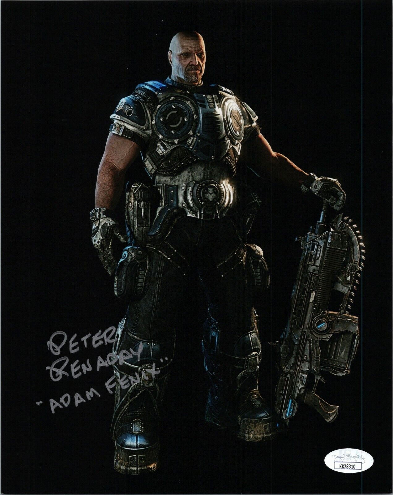 PETER RENADAY Authentic Hand-Signed GEARS OF WAR Adam Fenix