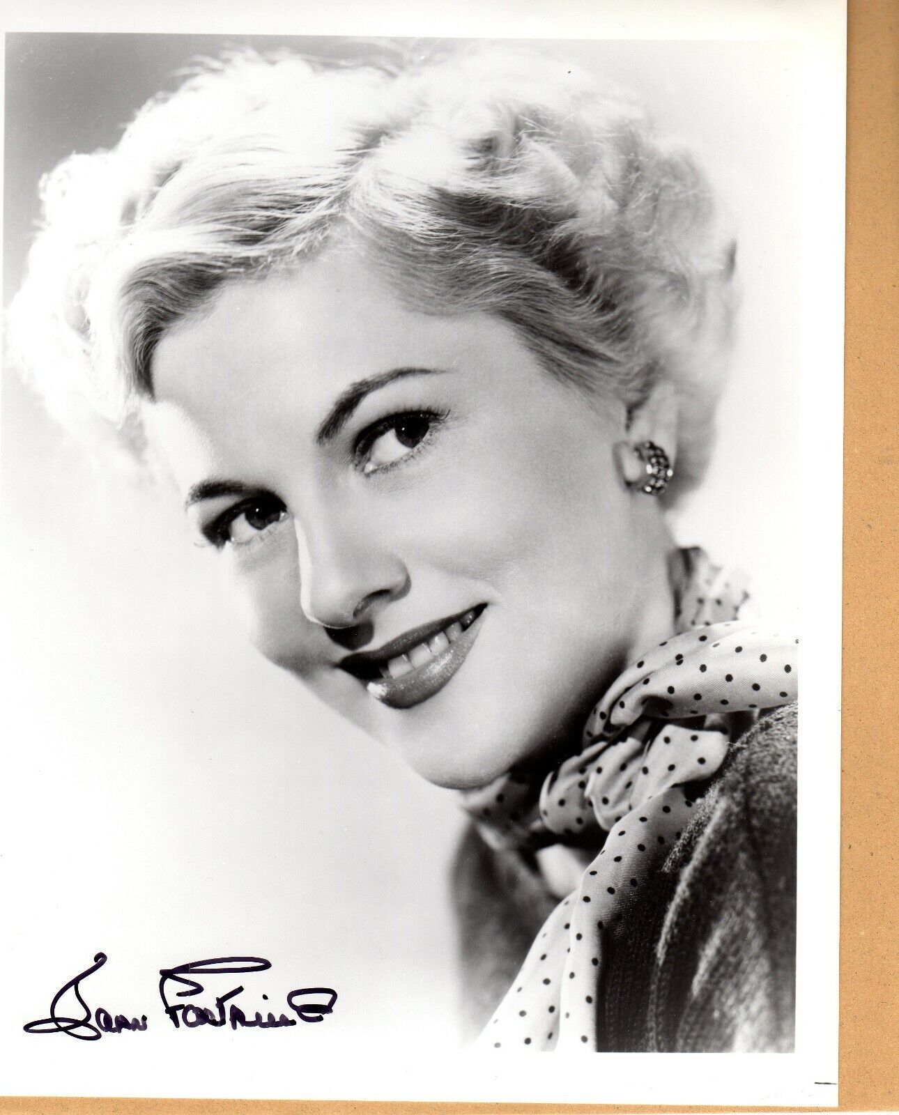 JOAN FONTAINE Deceased AUTOGRAPH, REBECCA, JANE EYRE