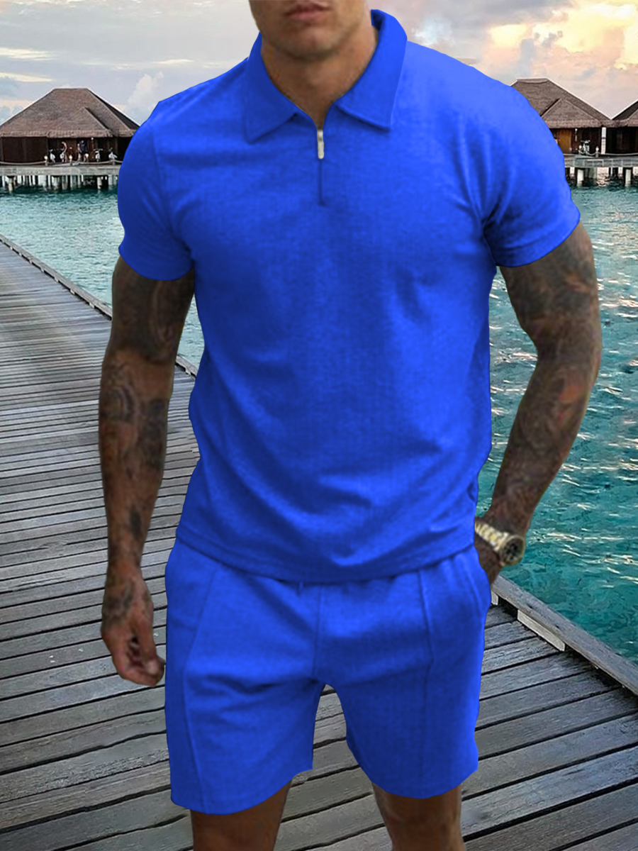 Men's Blue Business Casual Suit