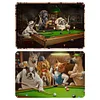 2PCS Dogs Playing Pool - Metal Tin Signs Set(8*12Inch/12*16Inch) - Animal
