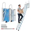 [US Local Warehouse] Ceiling Mount Attic Ladder Hidden Retractable Loft Ladder W/Pull Rod (Blue)