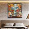 Autumn Cup Full Stamped Cross Stitch Kit 14CT 2-Strand Egyptian Cotton 65x65cm tapestrymarket