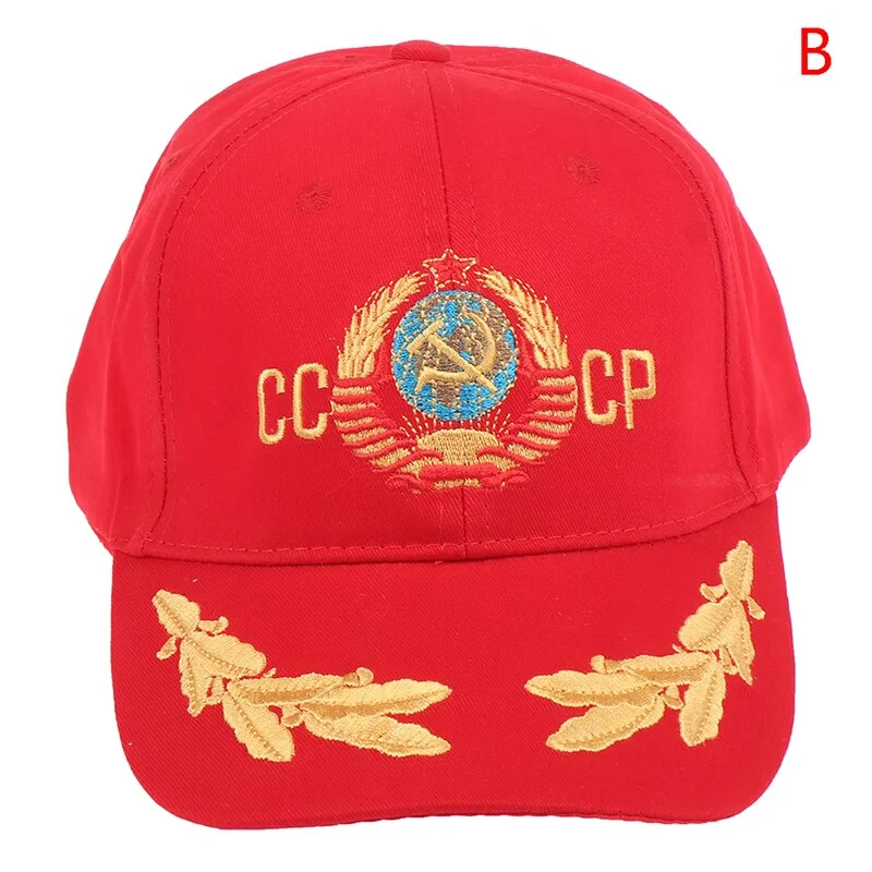 2020 CCCP USSR Russian Style Baseball Cap Unisex black Red cotton snapback Cap with 3D embroidery Best quality hats
