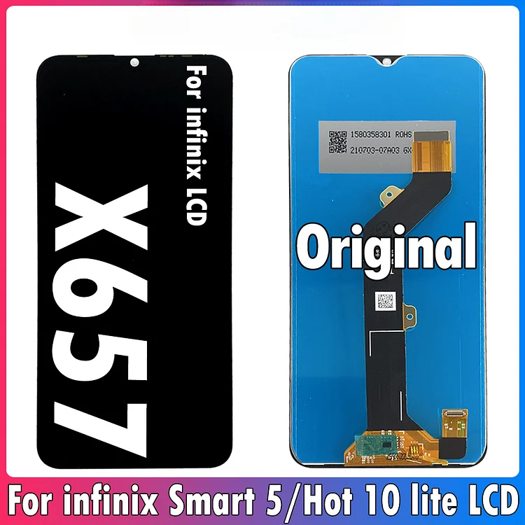 6.6inch Original For Infinix Smart 5 X657 X657C LCD Display Touch Screen Digitizer Assembly For Infinix Hot 10 Lite X657B LCD