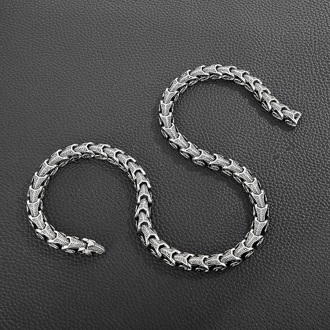 Stainless Steel Trendy and Personalized Keel - shaped Men's Necklace