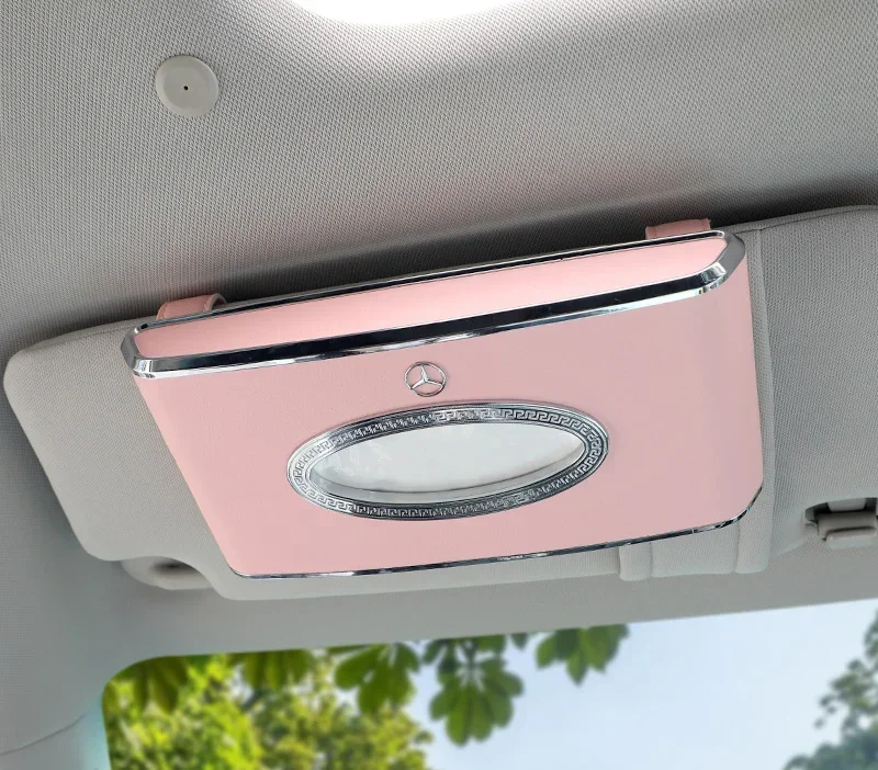 Car Paper Box Hanging Sun Visor Tissue Box Car Interior Decoration Supplies