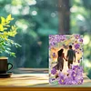Special Shape Purple Flowers Table Top Diamond Painting Frame Kits for Beginners