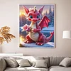 Red Dragon-11CT Stamped Cross Stitch 40*50cm/15.75*19.69in