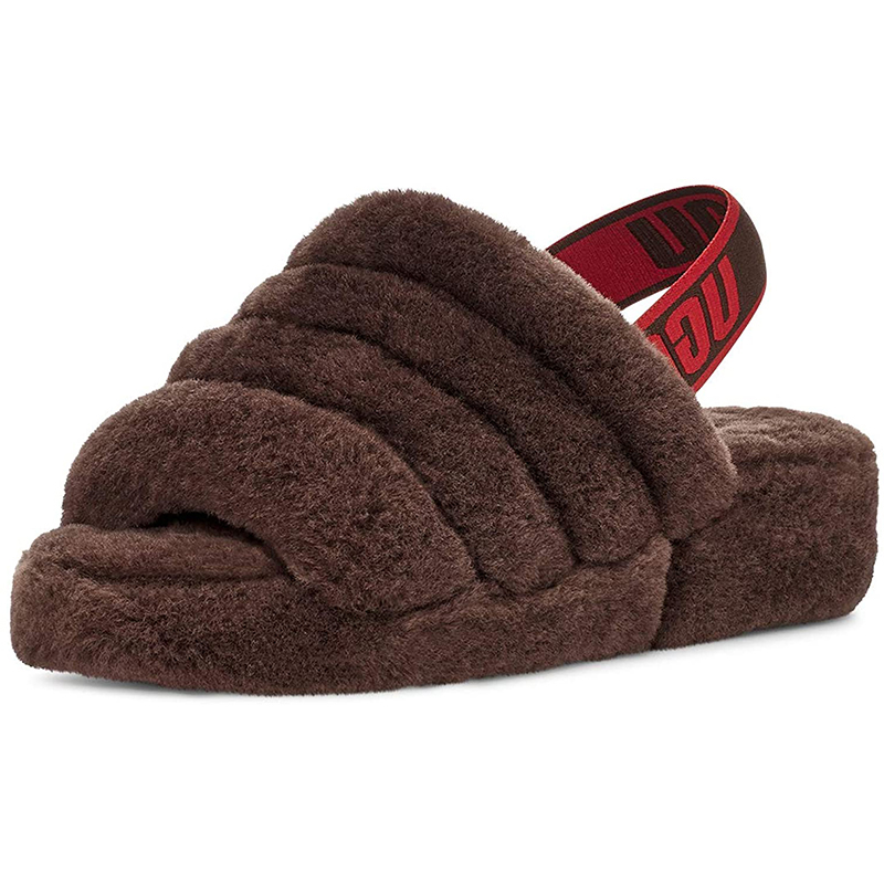 ugg fluff yeah burnt cedar