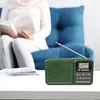 Portable DAB+ Digital Radio Bluetooth-Compatible Solar/Rechargable FM Radio