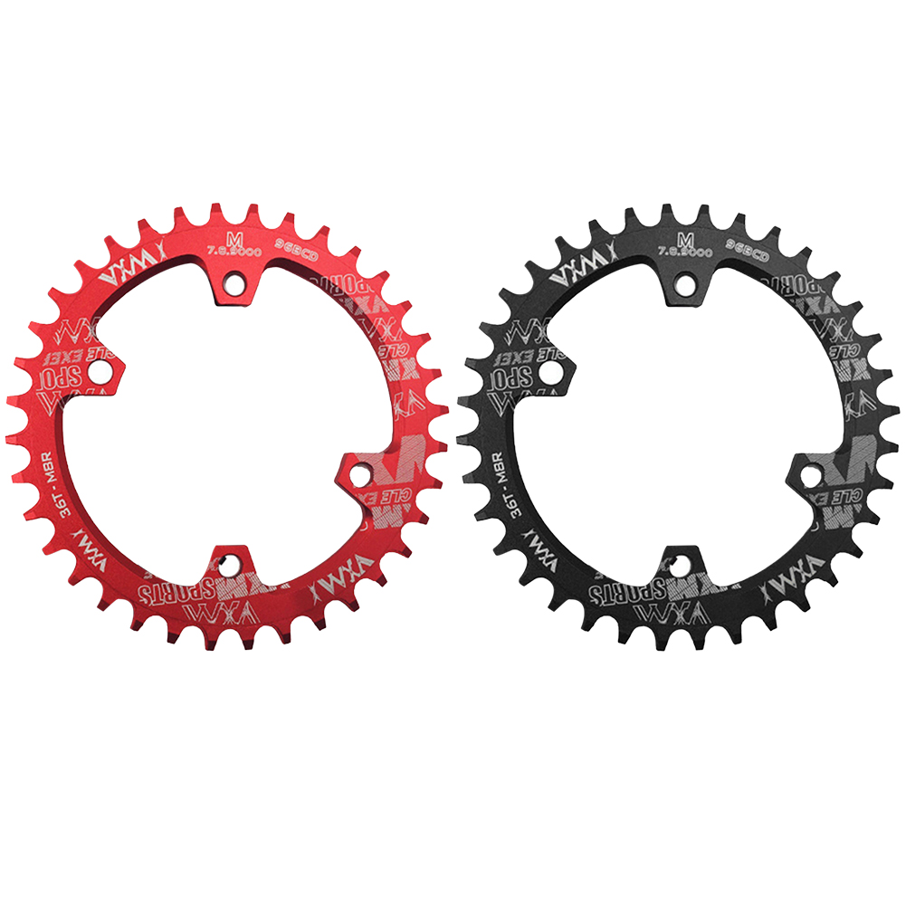 

MTB Bike Chainring 32T 34T  Bicycle Crankset Narrow Wide Chain 96BCD, Red, 501 Original