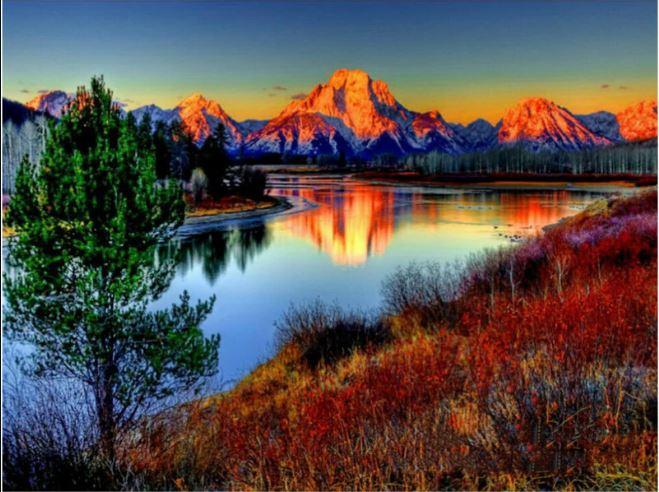 

Reflection Mountain Lake – Paint By Numbers - 40*50CM, 501 Original