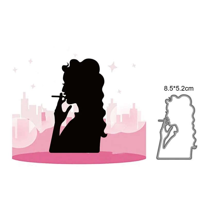 Heart Rains Umbrella Girl Metal Cutting Dies Cut Die Mold Decoration Scrapbook Paper Craft Knife Mould Blade Punch Stencils Dies