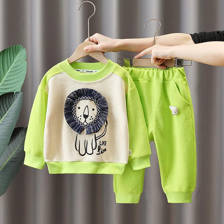 LIKE LION Toddler Boy Sweatshirt and Pants Set