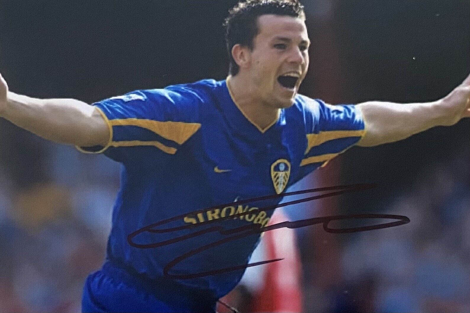 Ian Harte Genuine Hand Signed Leeds United 6X4 Photo Poster painting 2