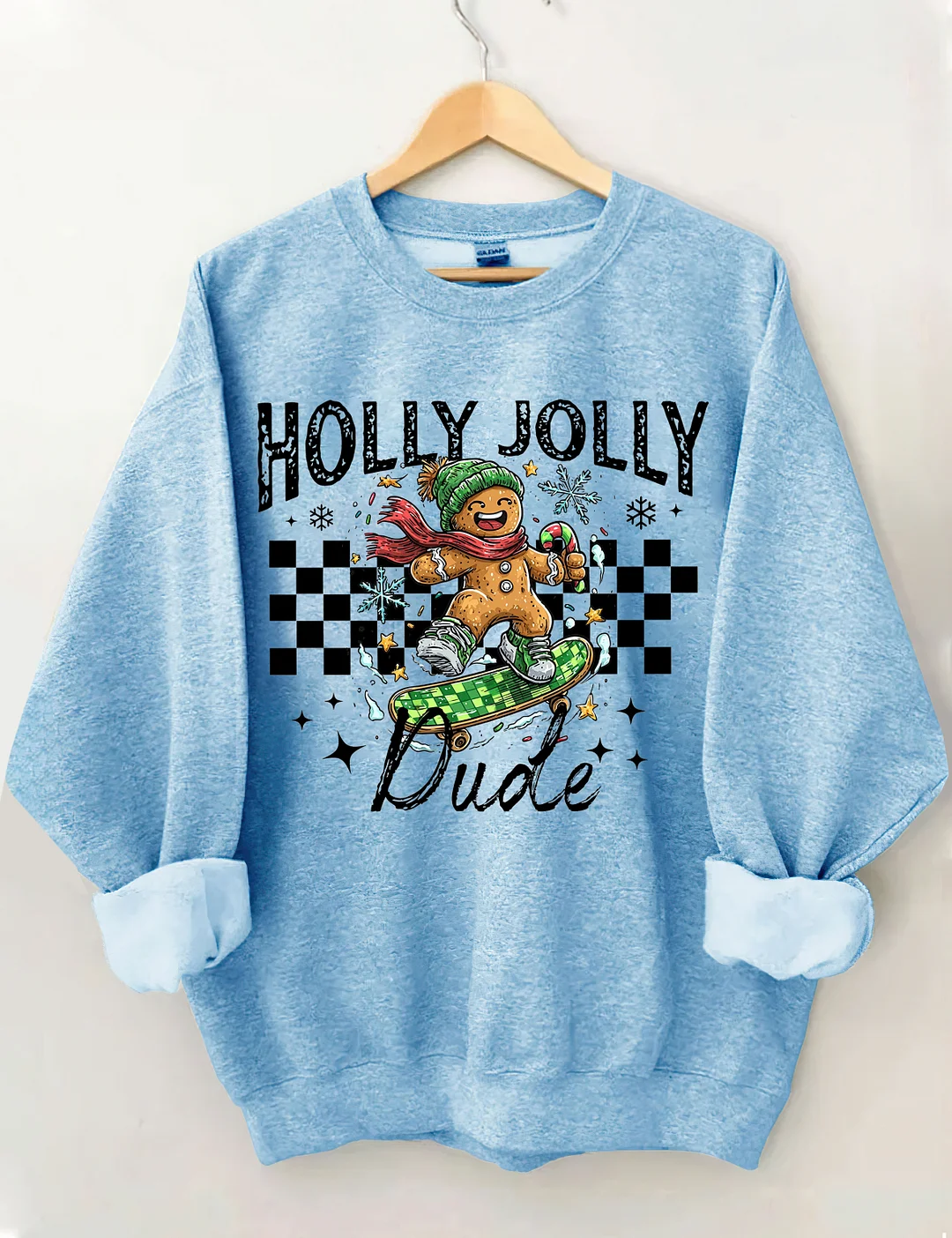 Christmas Holly Jolly Dude Sweatshirt