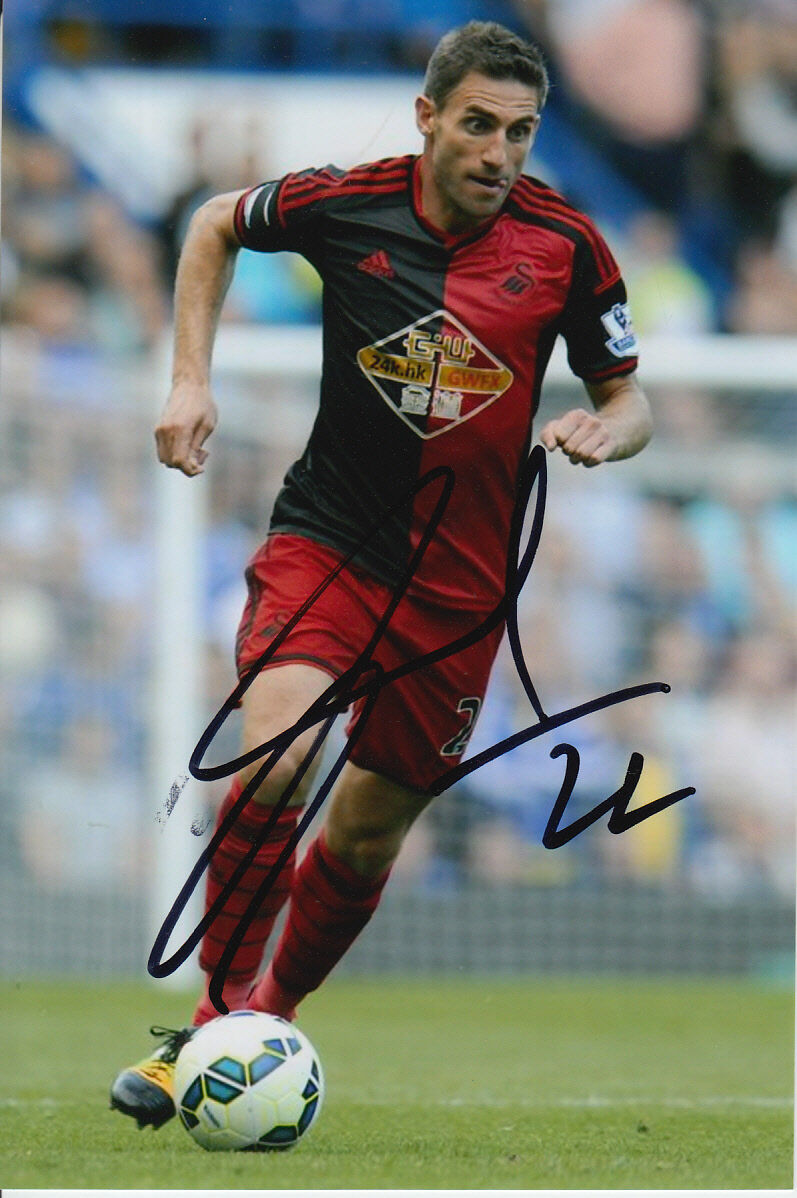 SWANSEA CITY HAND SIGNED ANGEL RANGEL 6X4 Photo Poster painting 1.