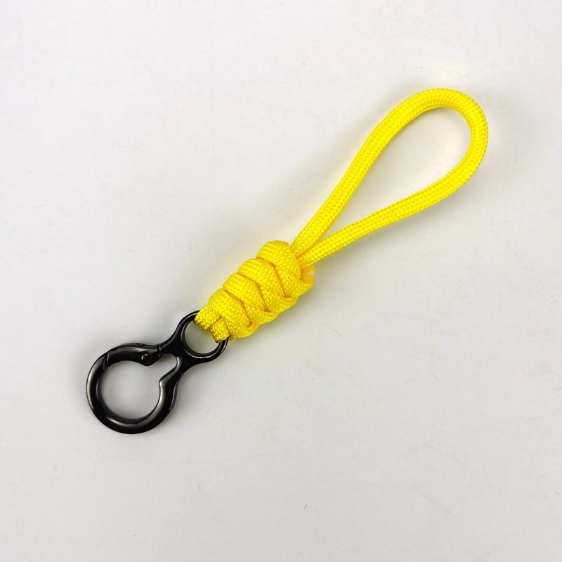 Key Chain 8-character Buckle Hand-woven Umbrella Rope Wrist Lanyard Racket Buckle Anti-loss Rope Car Household Tools Anti-loss