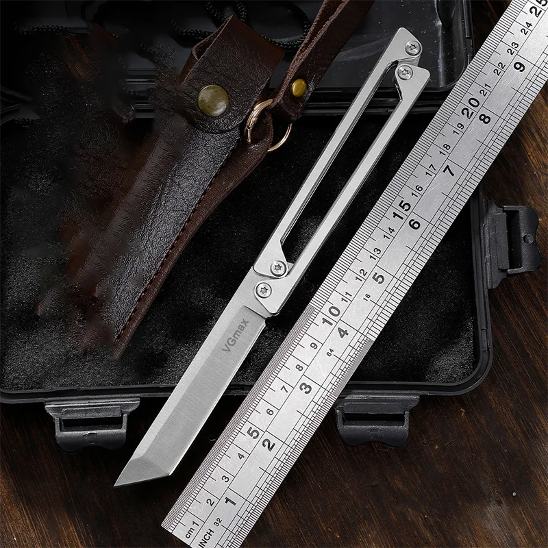 Outdoor folding knife, camping multi-functional small knife, portable, high hardness