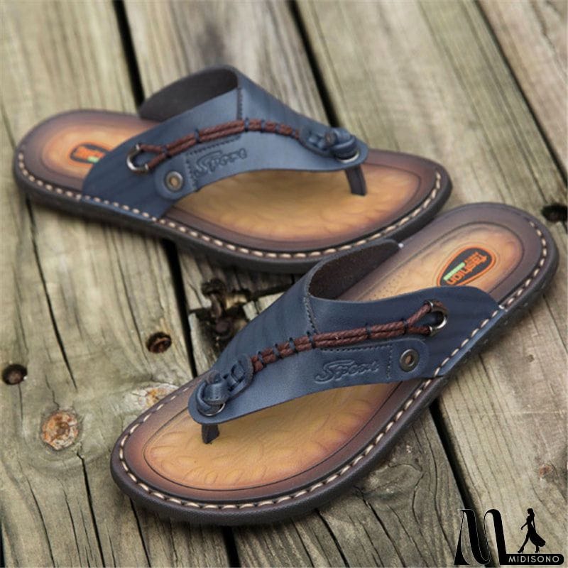 MidiSono - New Men's Casual Summer Outdoor Jesus Sandals Breathable Flip-Flops