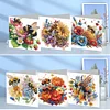 6Pcs Diamond Painting Bee Flower Greeting Cards Congratulations Cards & Gifts