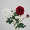 Real Touch Moisture 2 Stems White Ranunculus Luxe Artificial Flower