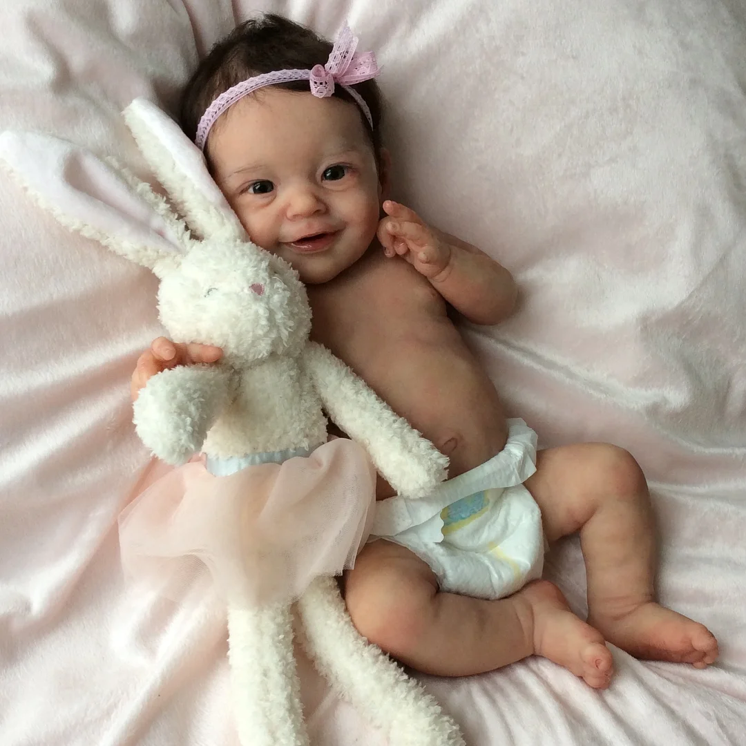 20'' Lifelike Soft Touch Vinyl Reborn Baby Doll Girl with Smile Face Named Angie -Creativegiftss® - [product_tag] RSAJ-Creativegiftss®