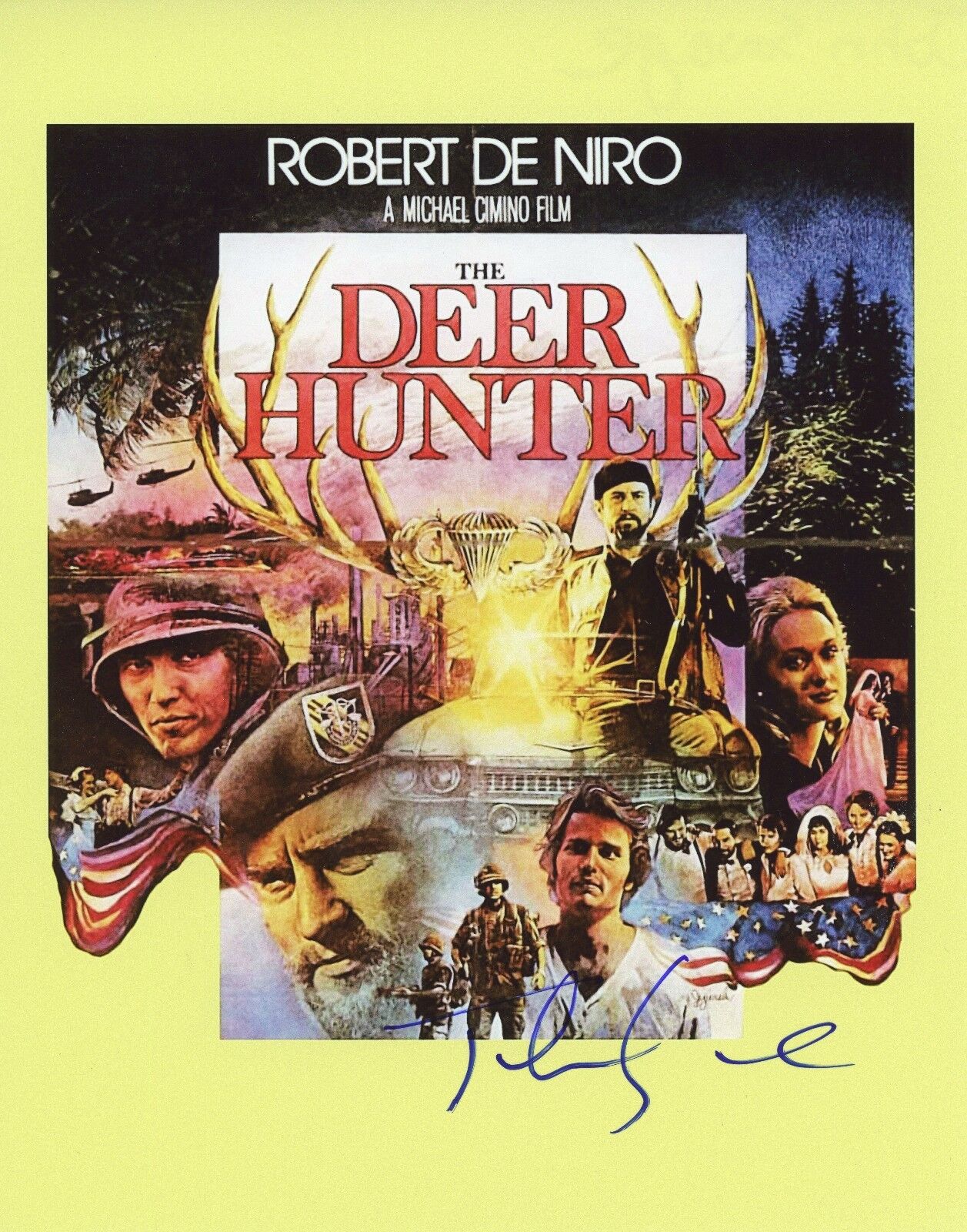 JOHN SAVAGE Authentic Hand-Signed The Deer Hunter (1978)