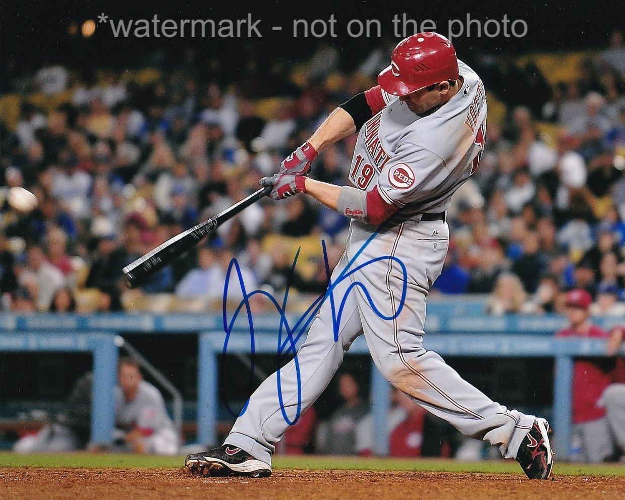 JOEY VOTTO SIGNED AUTOGRAPH 8X10 Photo Poster painting CINCINNATI REDS