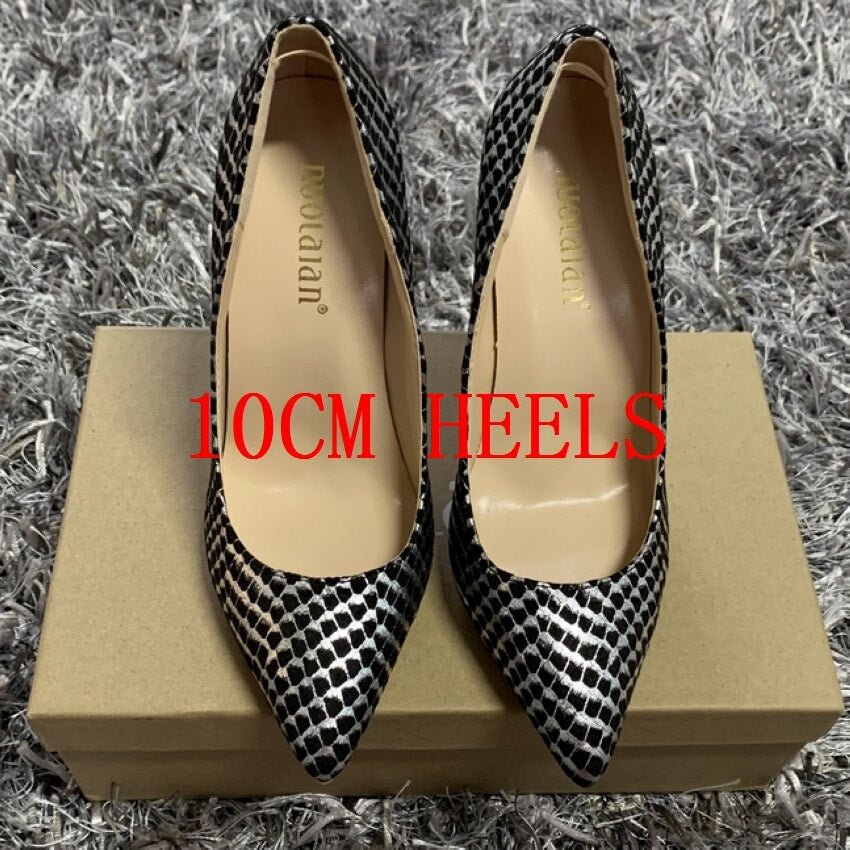 Women Pumps Heels Shoes Sexy Pointed Toe Sexy High Heel Shoes Stiletto Ladies 12cm 10cm 8cm plus size 35-42