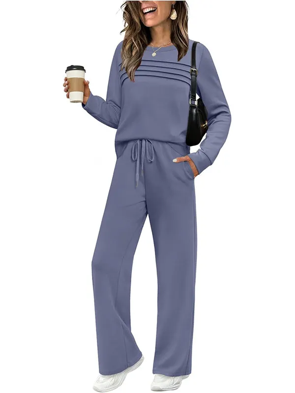 Women's 2 Piece Sets Sweatshirt Casual Travel Outfits