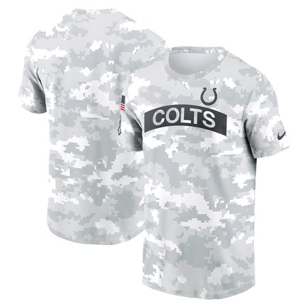 Men's Indianapolis Colts  Arctic Camo 2024 Salute To Service Performance T-Shirt